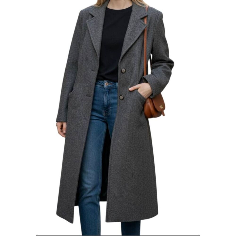 RUSSELL SCOTT Vintage Wool Oversized Overcoat Size XL